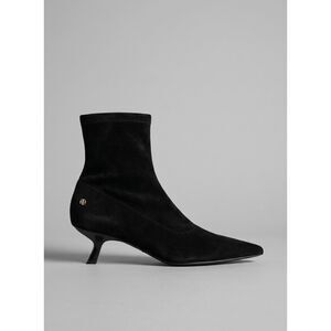 Anine Bing Women Hilda High Heel Suede Boots Black 7